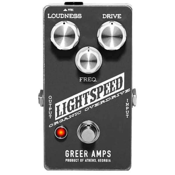 Greer Amps Lightspeed Organic Overdrive Effects Pedal in Grayscale - GREERLOOGRYSC