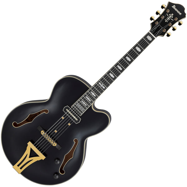 Ibanez Pat Metheny Signature Electric Guitar in Black Low Gloss w/Case - PM3CBKL