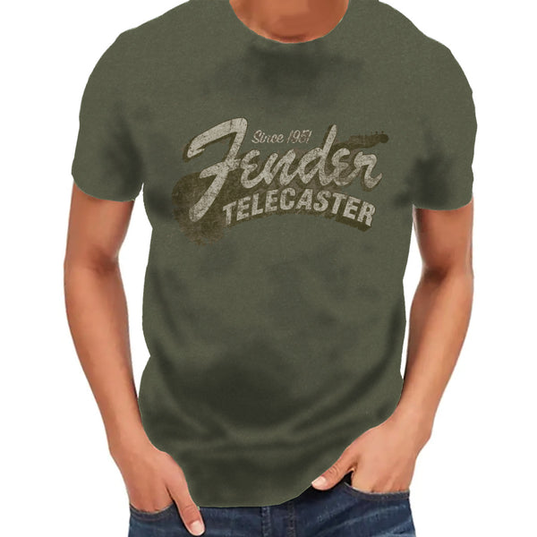 Fender Since 1951 Telecaster T-Shirt Military Heather Green XXL - 9101291897
