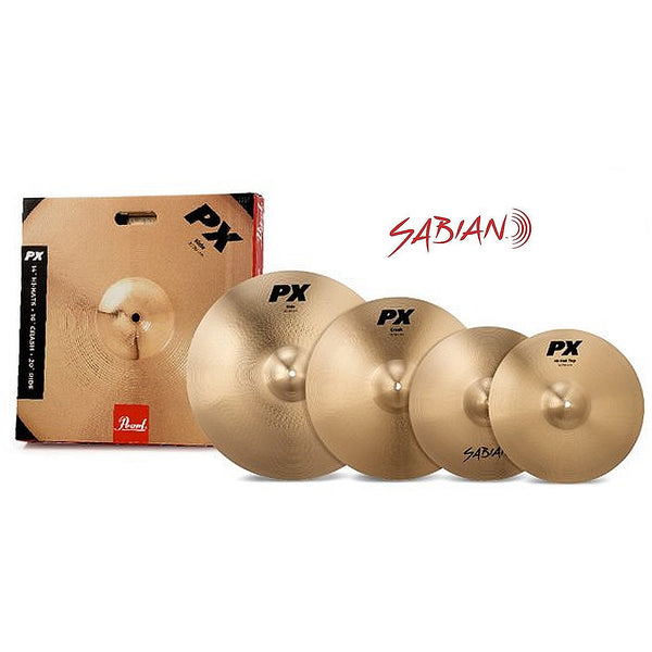 Sabian PX Cymbal Pack with 14 Inch Hats 16 Inch Crash 20 Inch Ride - PX
