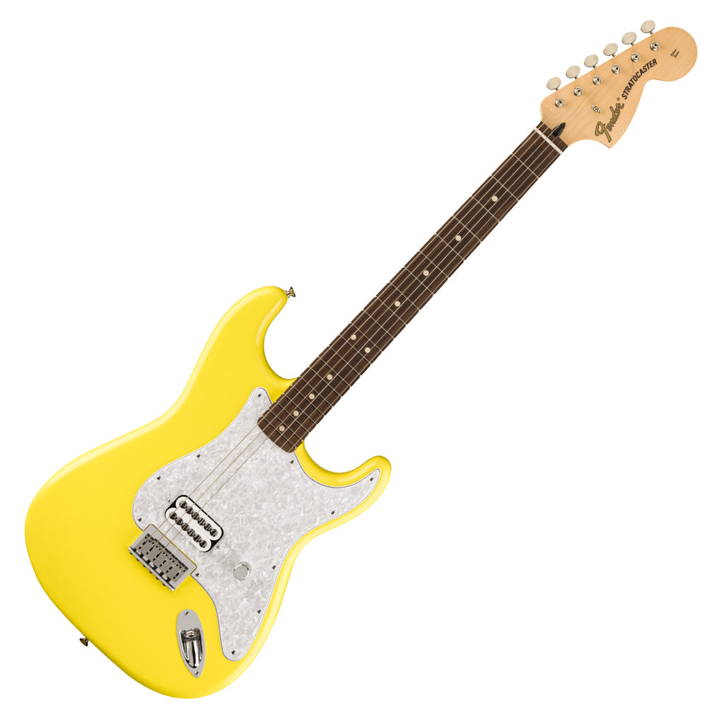 Fender Limited Edition Signature Tom Delonge Stratocaster Electric Guitar Grafitti Yellow w/Dlx Gig Bag - 0148020363
