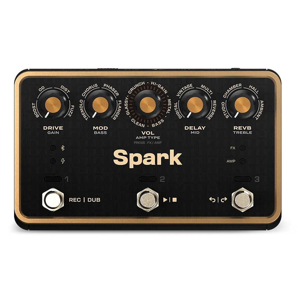Positive Grid Portable Smart Amp Effects Pedal with Built-In Looper - SPARKPEDAL