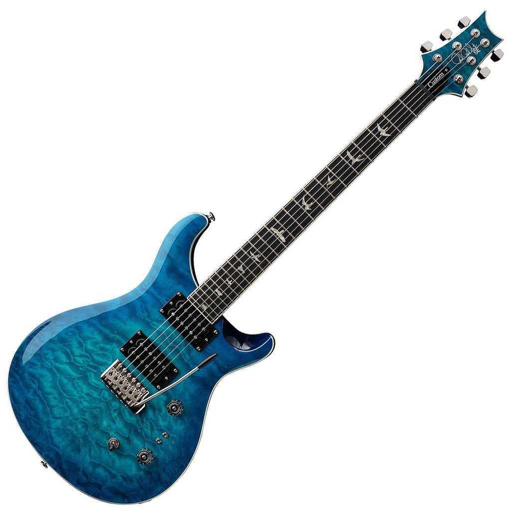 PRS SE Custom 2408 Quilt package Electric Guitar in Lake Blue - C844QQEIBLB