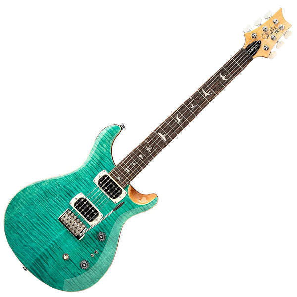 PRS SE Custom 24 08 Electric Guitar Rosewood in Turquoise w/Gig Bag - C84FXRXN1TU