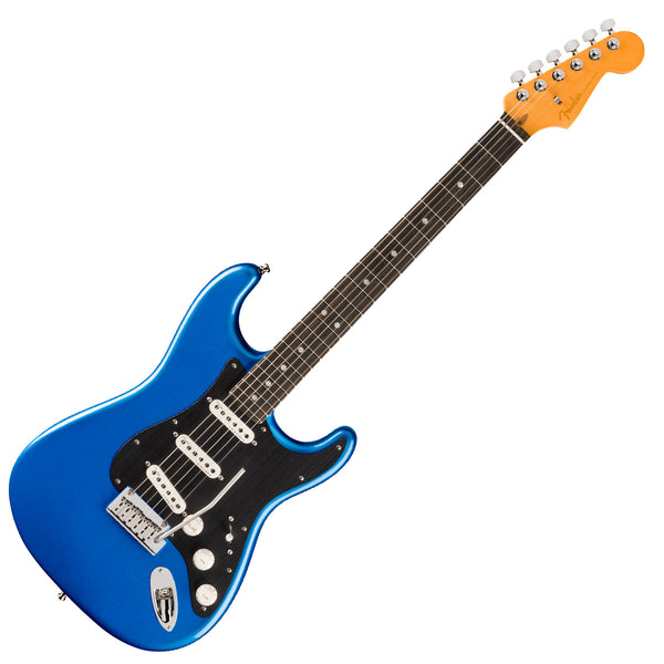 Fender American Ultra II Stratocaster Electric Guitar Ebony Fingerboard in Noble Blue w/Case - 0119141776