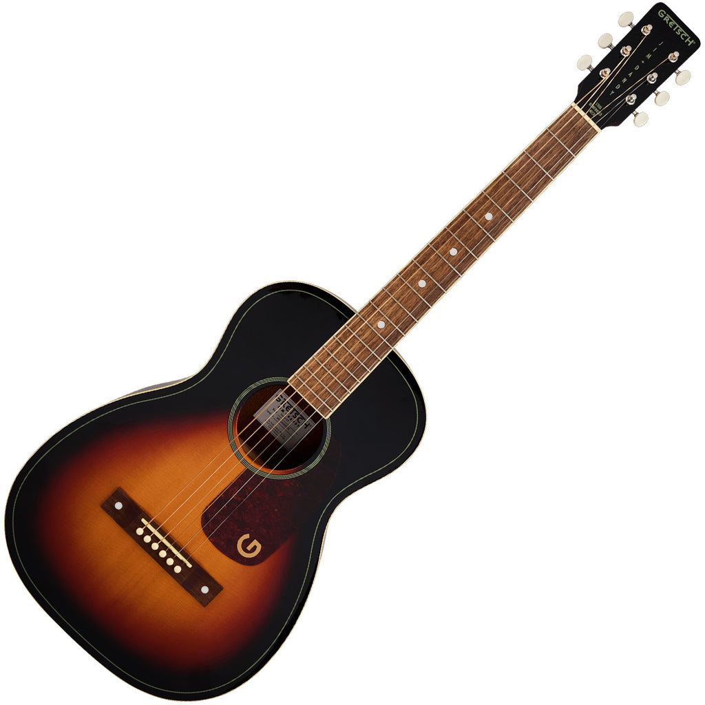 Gretsch Limited Edition Jim Dandy Parlor Acoustic Guitar Solid Top Walnut in Heritage Burst - 2711002036