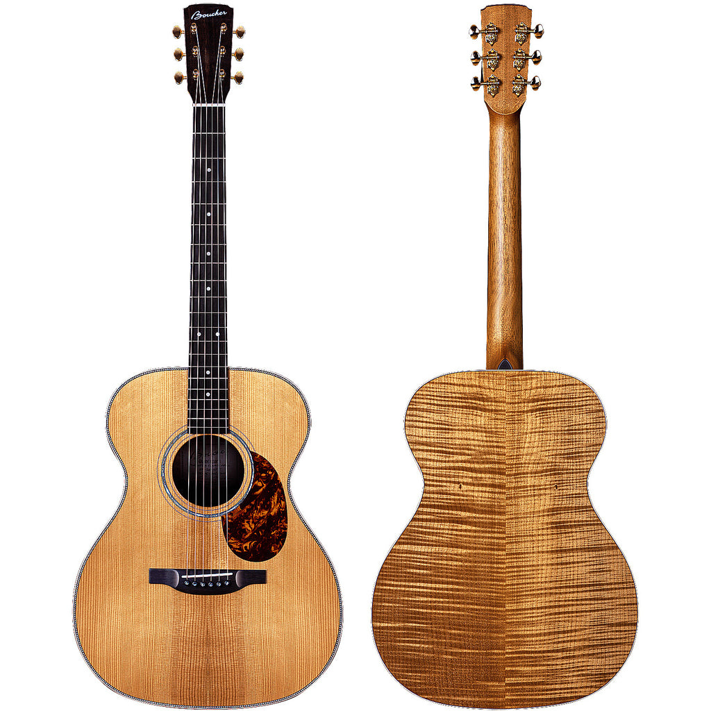 Boucher Acoustic Guitar OM Grande Reserve Custom Studio Hybrid Torrified 5A Maple Adirondack Spruce  w/Case - GRSG161IT5ACUST