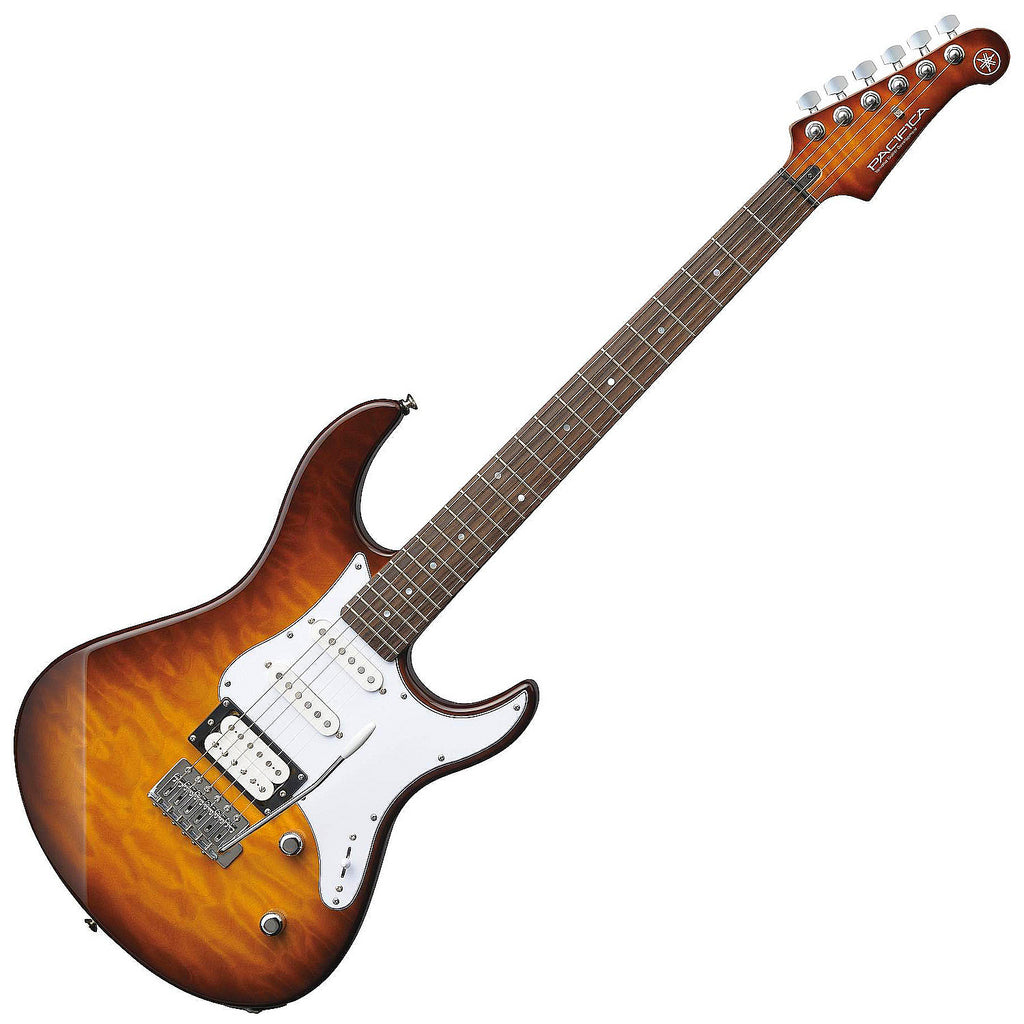 Yamaha Pacifica Electric Guitar Quilt Maple HSS Rosewood FB in Tobacco Sunburst - PAC212VQMTBS