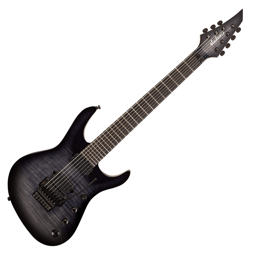 Jackson Pro Plus Signature Chris Broderick Soloist 7 String Electric Guitar Ebony in Transparent Black w/Case - 2914056885