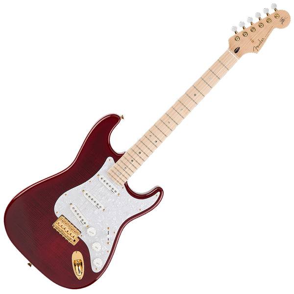 Fender Richie Kotzen Stratocaster Electric Guitar Maple in Transparent Red Burst  - 5258090328