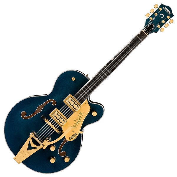 Gretsch Nashville Hollow Body Bigsby Gold Hardware Electric Guitar Ebony in Midnight Sapphire - 2401309833