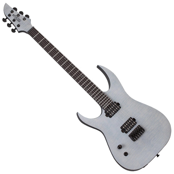Schecter KM-6 MK-III Legacy Left Hand Electric Guitar in Transparent White Satin - 876SHC