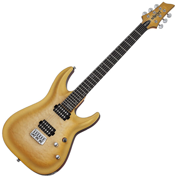 Schecter Omen Extreme II Electric Guitar in Natural Gold Burst - 1325SHC