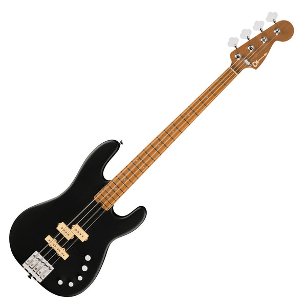 Charvel Pro-Mod San Dimas® Electric Bass PJ IV, Caramelized Maple Fingerboard, Satin Black - 2963068568