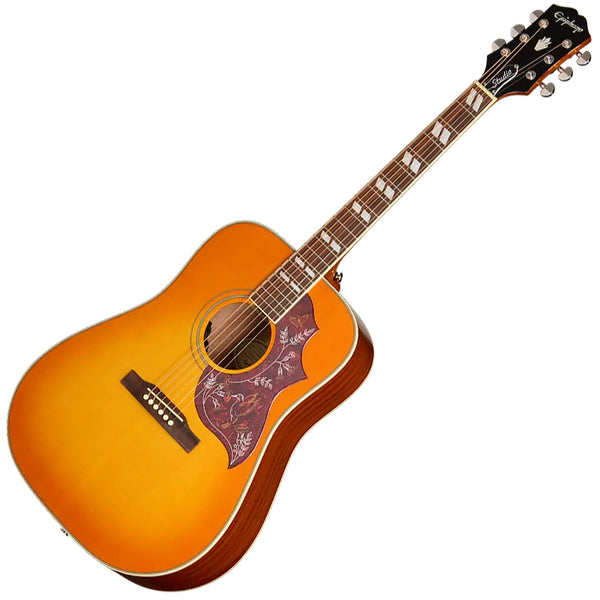 Epiphone Inspired by Gibson Hummingbird Studio Acoustic Electric in Heritage Cherry w/Bag - EASHBHCNH
