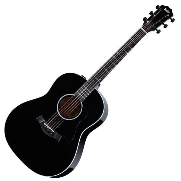 Taylor NOS 217E Plus Grand Pacific Spruce Top Maple Back/Sides Acoustic Electric in Black w/Aerocase - NOS217EBLKPLUS