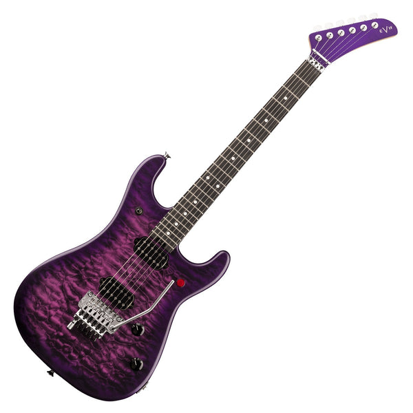 GET A 15% GIFT CARD | EVH 5150 Deluxe Electric Guitar Ebony Fretboard Quilted Maple in Satin Purple Daze - 5108002535-0