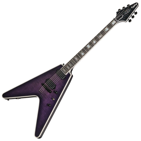 Epiphone Prophecy Flying V Electric Guitar in Orchid Bloom Satin w/Case - EYFFOBSBH