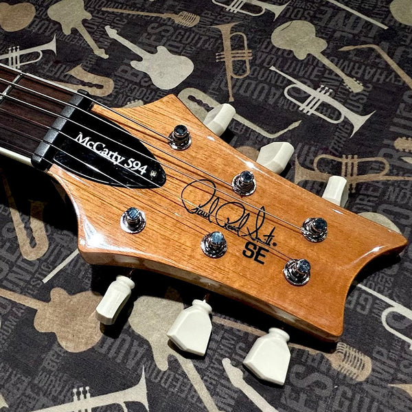 PRS SE McCarty 594 Quilt Top Electric Guitar in Faded Blue Bust - M522QDC