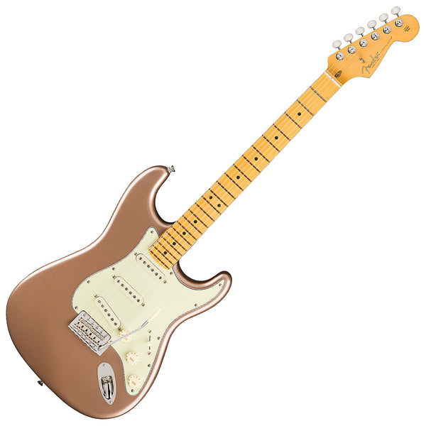 Fender American Professional Classic Stratocaster Electric Guitar Maple in Faded Firemist Gold w/Deluxe Bag - 0114942384