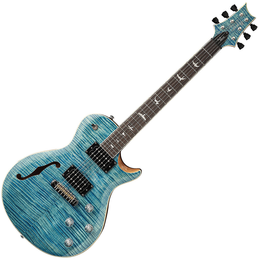 PRS SE Zach Myers Semi Hollow Electric Guitar in Myers Blue w/Bag - ZM2FFRIN1MC