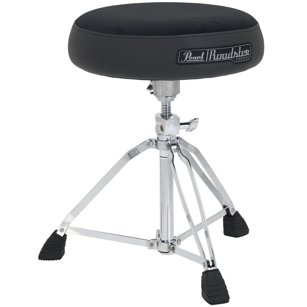 Pearl D-1500 Roadster Drum Throne with Black Cloth Seat Top - D1500BKST