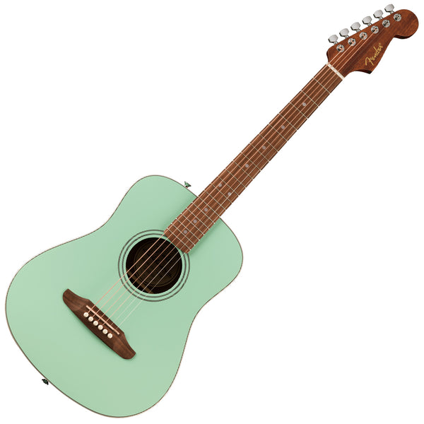 Fender California Standard Redondo Mini Acoustic Guitar Spruce Top in Surf Green w/Bag - 0974101157