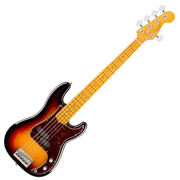 Fender American Professional Precision Electric Bass V Maple in 3-Color Sunburst w/Case - 0192922700