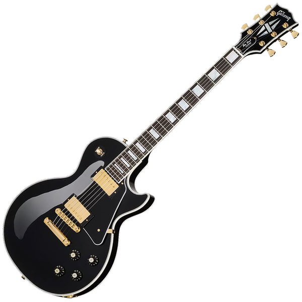 Gibson Les Paul Custom 70s Electric Guitar Ebony w/Case - LPCU700EBGH