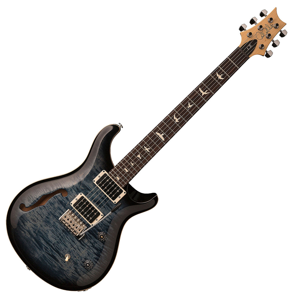 PRS CE 24 Semi-Hollow Electric Guitar in Faded Blue Smokeburst w/Bag - 112785F3