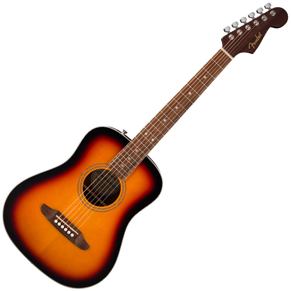 Fender California Standard Redondo Mini Acoustic Guitar Spruce Top in 3-Color Sunburst w/Bag - 0974101100