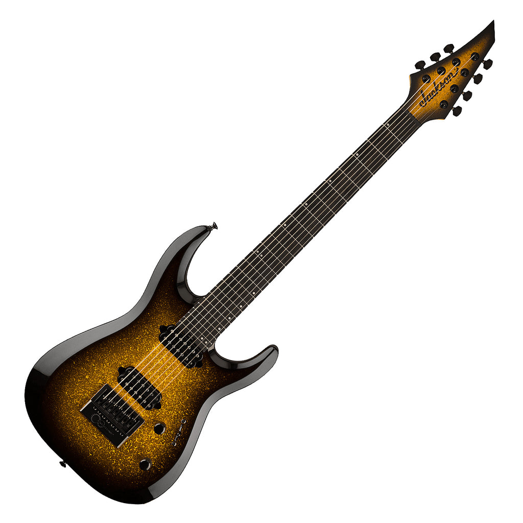 Jackson Pro Plus Series DK Modern EVTN7 7 String Electric Guitar Ebony in Gold Sparkle - 2912001501