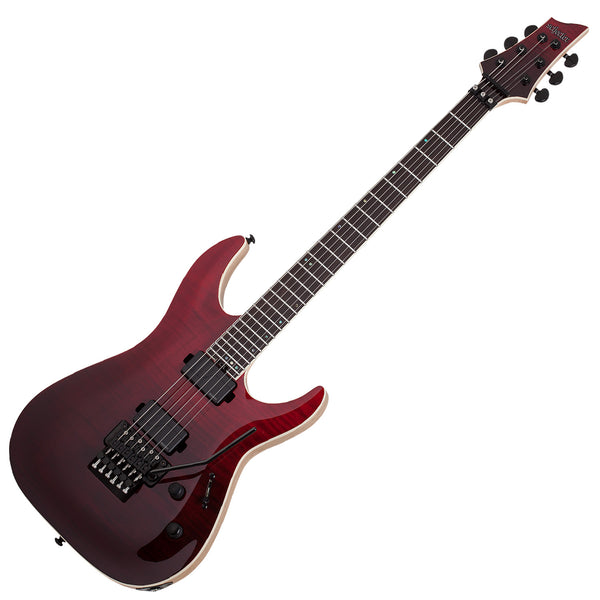 Schecter C-1 Floyd SLS Elite Electric Guitar in Bloodburst - 1371SHC
