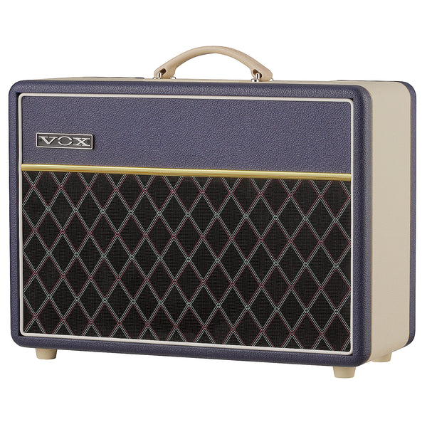 Vox Limited Edition Custom 1x10 Inch 10 Watt Tube Guitar Amplifier in Blue and Cream - AC10C1TTBC