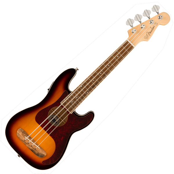 Fender Fullerton P-Bass Electric Bass Ukulele in 3 Tone Sunburst No Bag - 0970583500