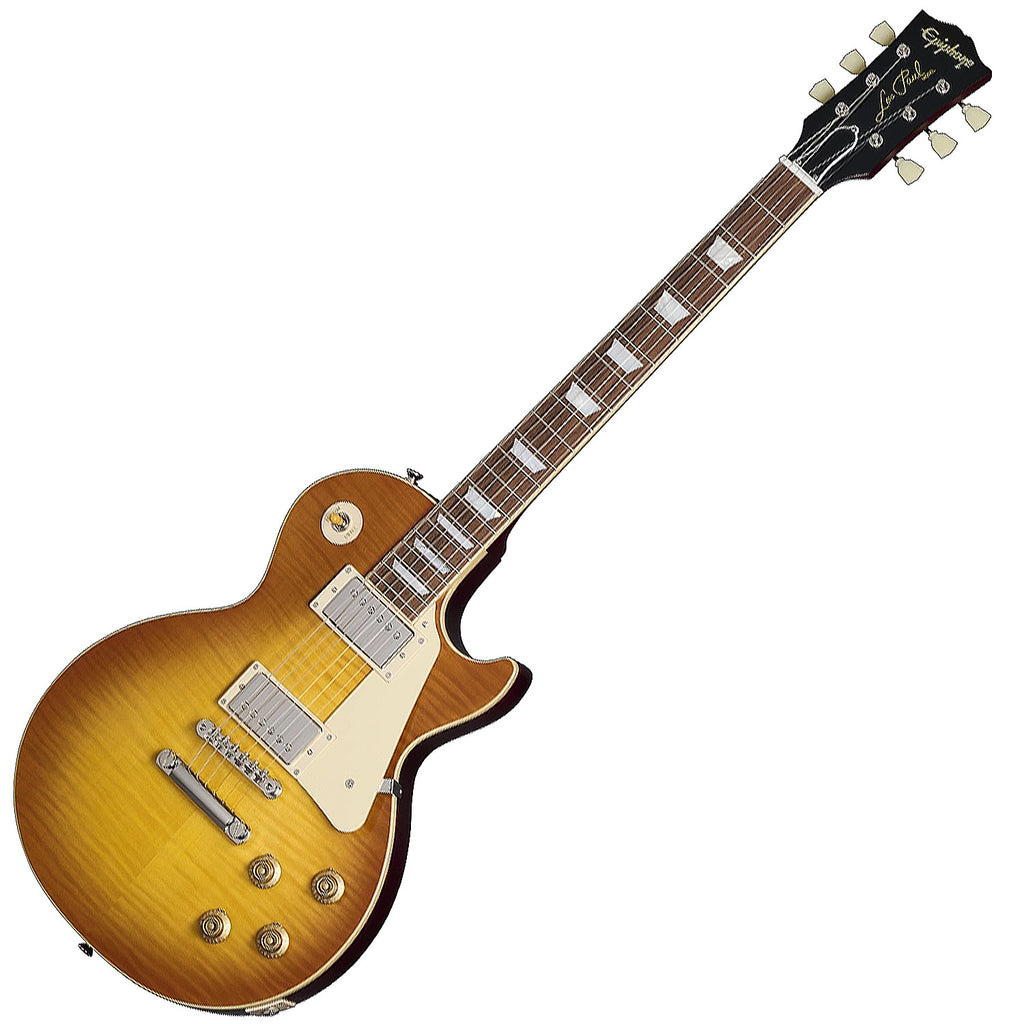 Epiphone 1959 Les Paul Standard Series Electric Guitar in Iced Tea Burst w/Case - ECLPS59ITVNH