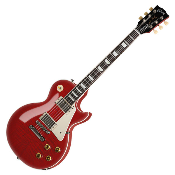 Gibson Custom Colour Series 50s Les Paul Standard AA Figured Top Electric Guitar in 60s Cherry - LPS500SCNH