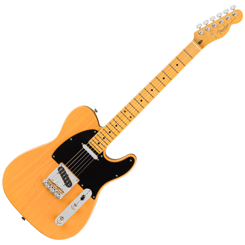Fender American Professional Telecaster Electric Guitar Maple in Butterscotch Blonde w/Case - 0111142750