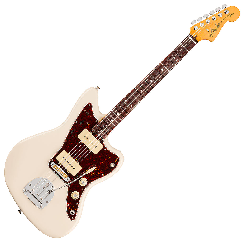 Fender American Professional Jazzmaster Electric Guitar Rosewood in Olympic White w/Case - 0111720705