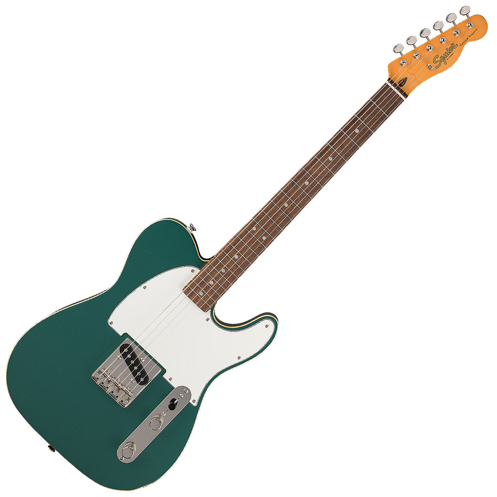 Squier Classic Vibe Custom Esquire Electric Guitar Laurel Parchment Pickguard in Sherwood Green - 0374043546