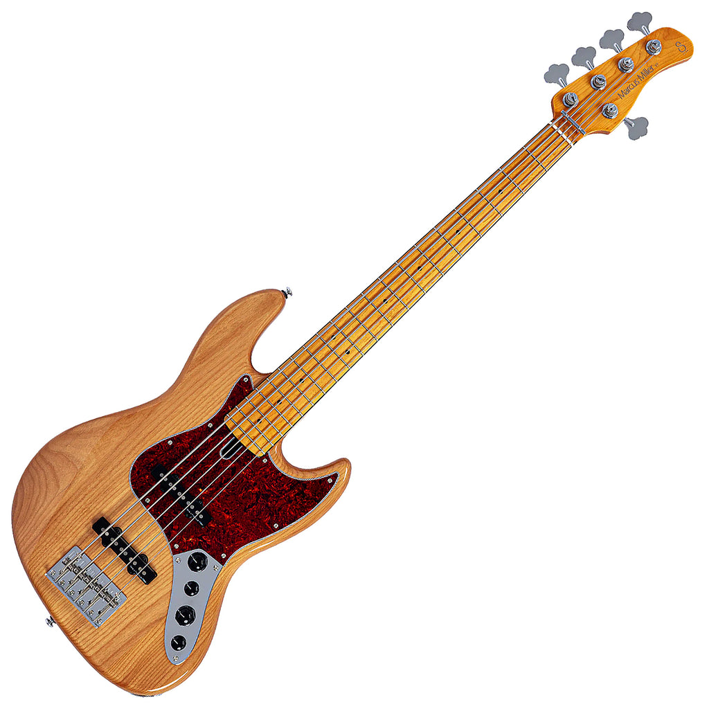 Sire V7 New Gen 5 String Electric Bass Alder Maple in Natural - V7ALDER5NT