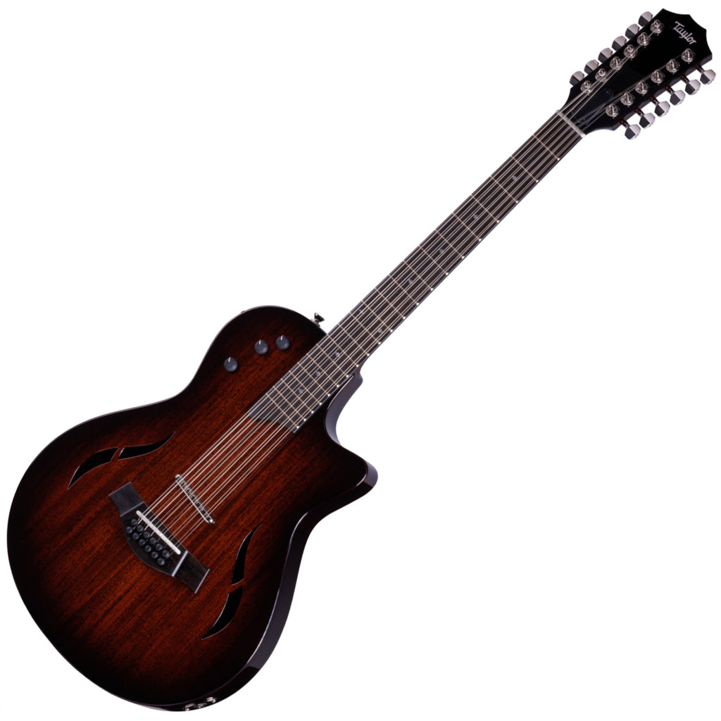 Taylor T5z-12 Classic Deluxe 12 String Hybrid Electric Guitar in Subtle Glossy Edgeburst w/Case - T5Z12CLASSICDLX