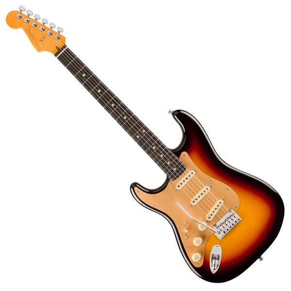 Fender American Ultra II Left Hand Stratocaster Electric Guitar Ebony Fingerboard in Ultraburst w/Case - 0119161712