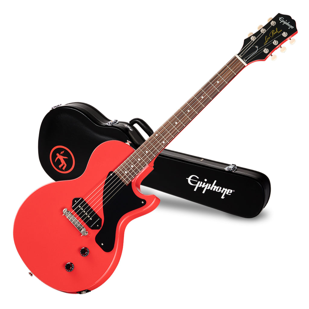 Epiphone Billie Joe Armstrong Les Paul Junior Electric Guitar in Radiant Red w/Case - EIGBJALPJRRNH