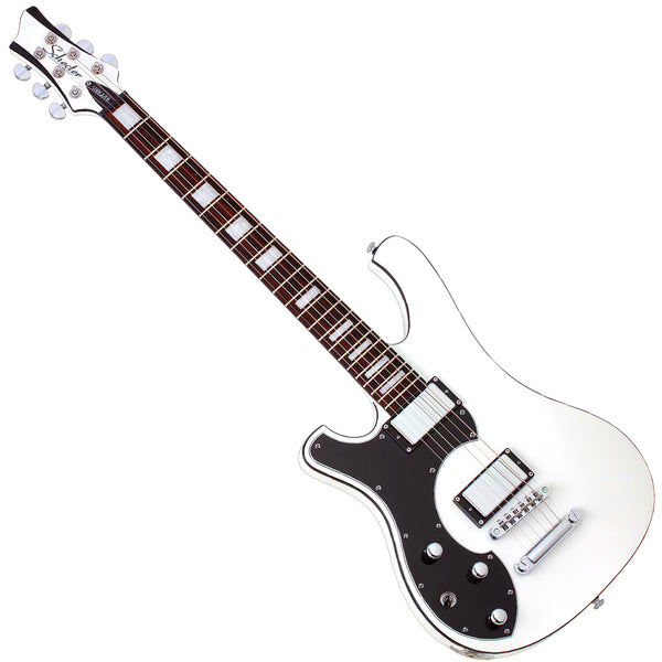 Schecter Stargazer 6 Left Hand Electric Guitar in Gloss White - 686SHC