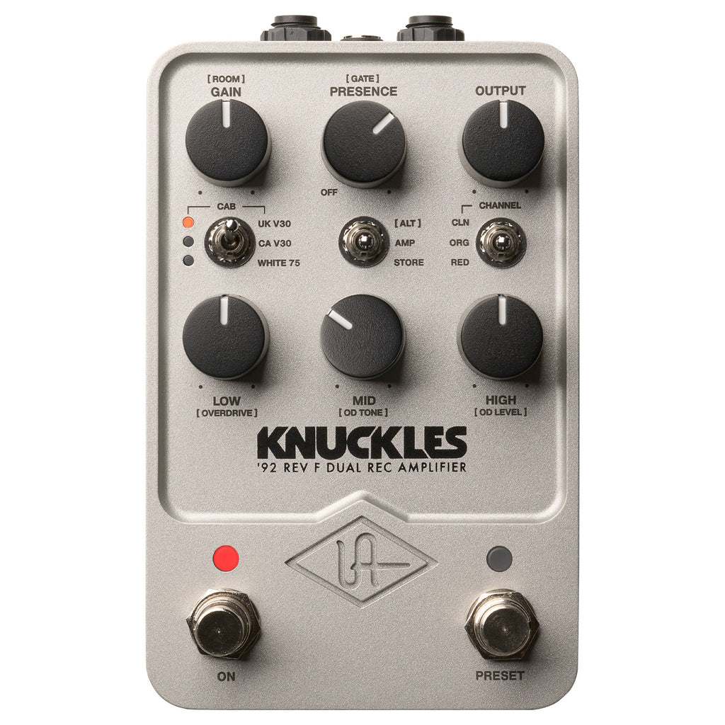 Universal Audio UAFX Knuckles 1992 Dual Rectifier Amplifier Overdrive Effects Pedal - Knuckles