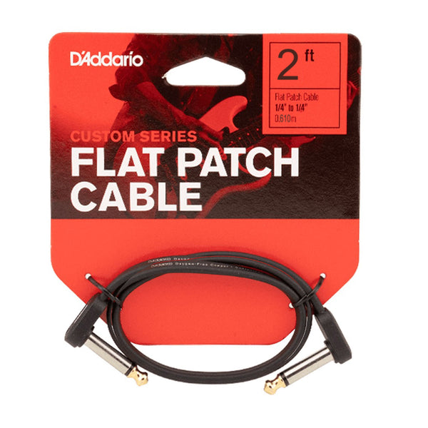 D'addario 2 Foot Right Angle Flat Guitar Cable - PWFPRR02