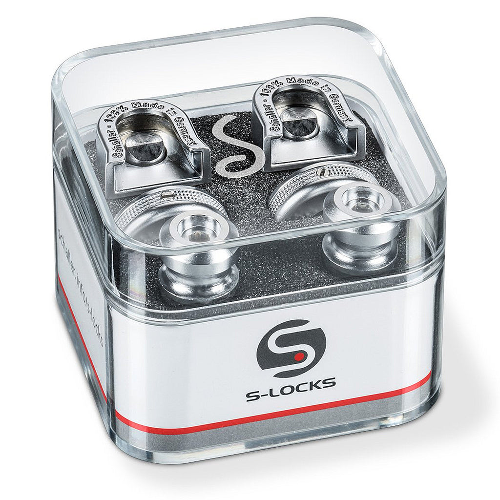 Schaller Guitar Strap Locks Satin Chrome - SCH14010301
