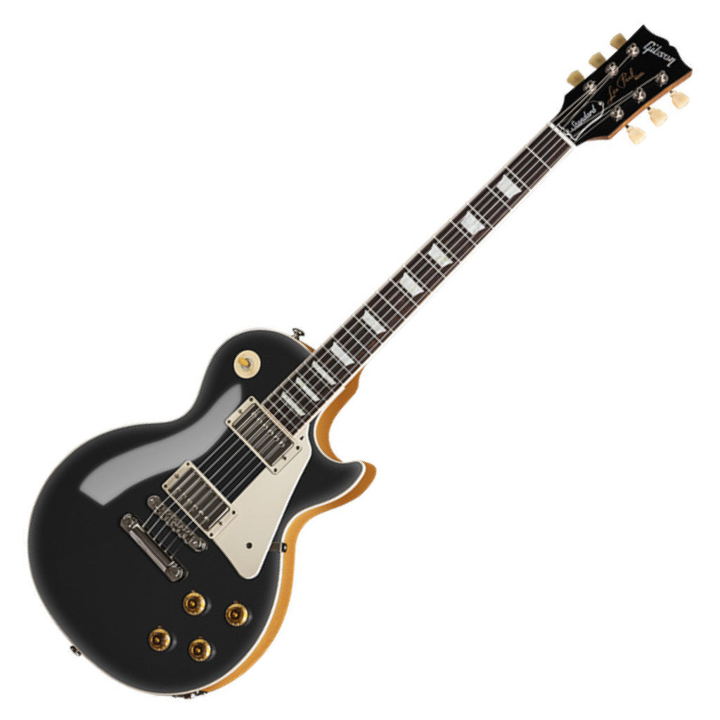 Gibson Custom Colour Series 50s Les Paul Standard Electric Guitar in Ebony Top - LPS5P00ENNH