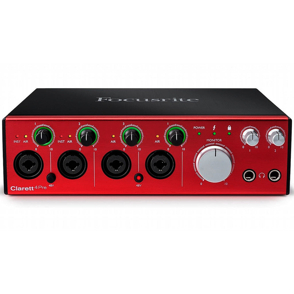 Focusrite Clarett Plus 4Pre 18-In/8-Out USB Audio Interface - CLARETTPLUS4PRE